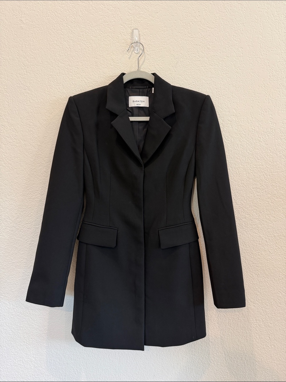 Aritzia Black Tailored Longline Blazer